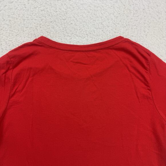 Christmas Shirt Womens Medium M Red Santa Claus Presents Long Sleeve Holiday - Picture 11 of 12